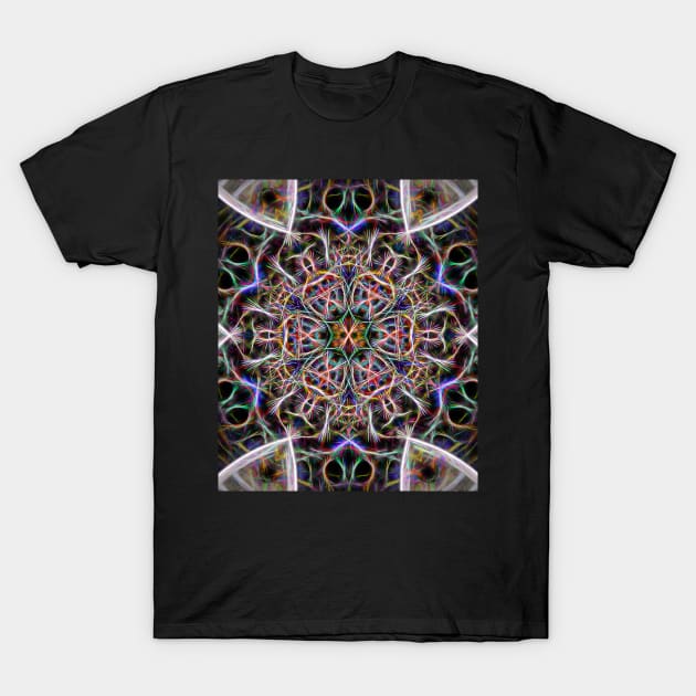 Abstract textured mandala T-Shirt by hereswendy